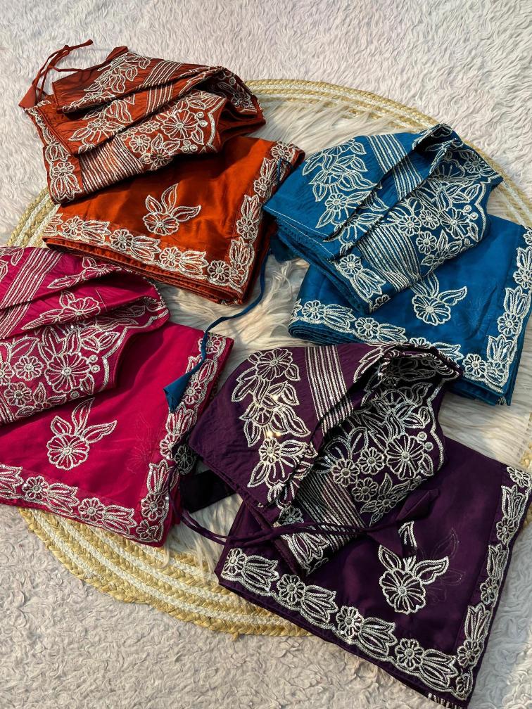 Vinayak partywear sticheed Saree wholesale suppliers in Bhavnagar