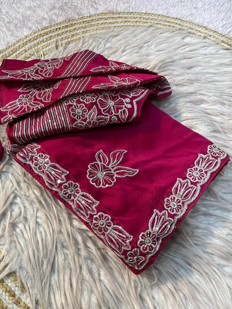 Vinayak partywear sticheed Saree wholesale suppliers in Bhavnagar
