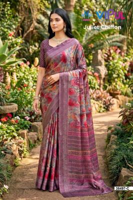 Vipul 35497 juliet chiffon Bulk saree supplier in Kolkata