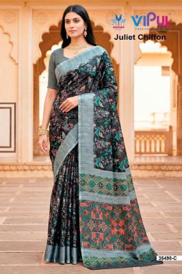 Vipul 35498 juliet chiffon Wholesale saree manufacturers in Kolkata