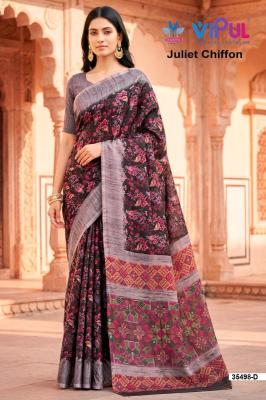 Vipul 35498 juliet chiffon Wholesale saree manufacturers in Kolkata
