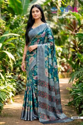 Vipul 35499 julliet chiffon Designer saree wholesale in Kolkata