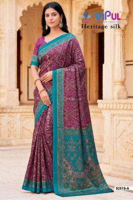 Vipul heritage silk Designer sarees wholesale