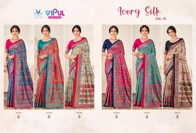 Vipul ivory silk vol-18 Wholesale saree shops in Kolkata