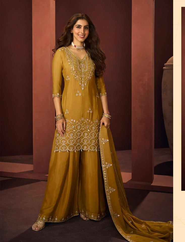 Vouch JMD-5013 yellow Wholesale designer salwar kameez market