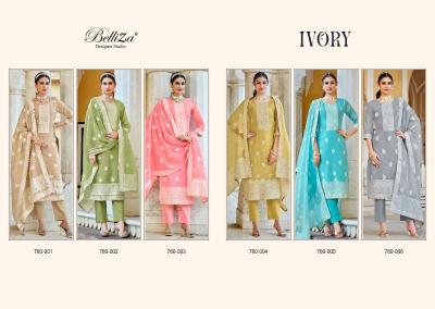 Belliza ivory Wholesale dress materials online