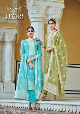 Belliza ivory Wholesale dress materials online