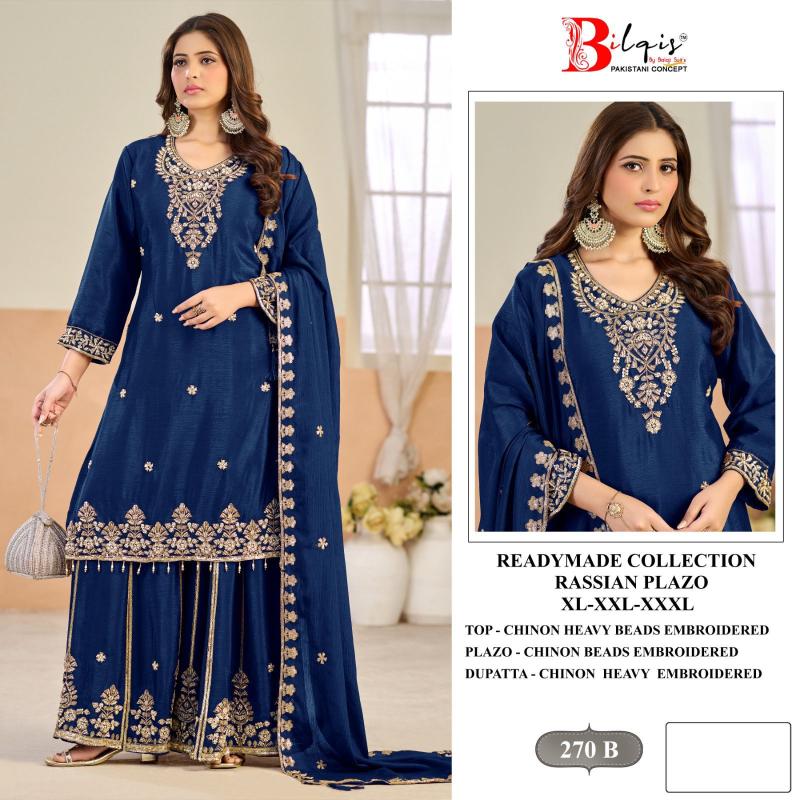 Bilqis B 270 A To D Designer Salwar Suits Wholesale