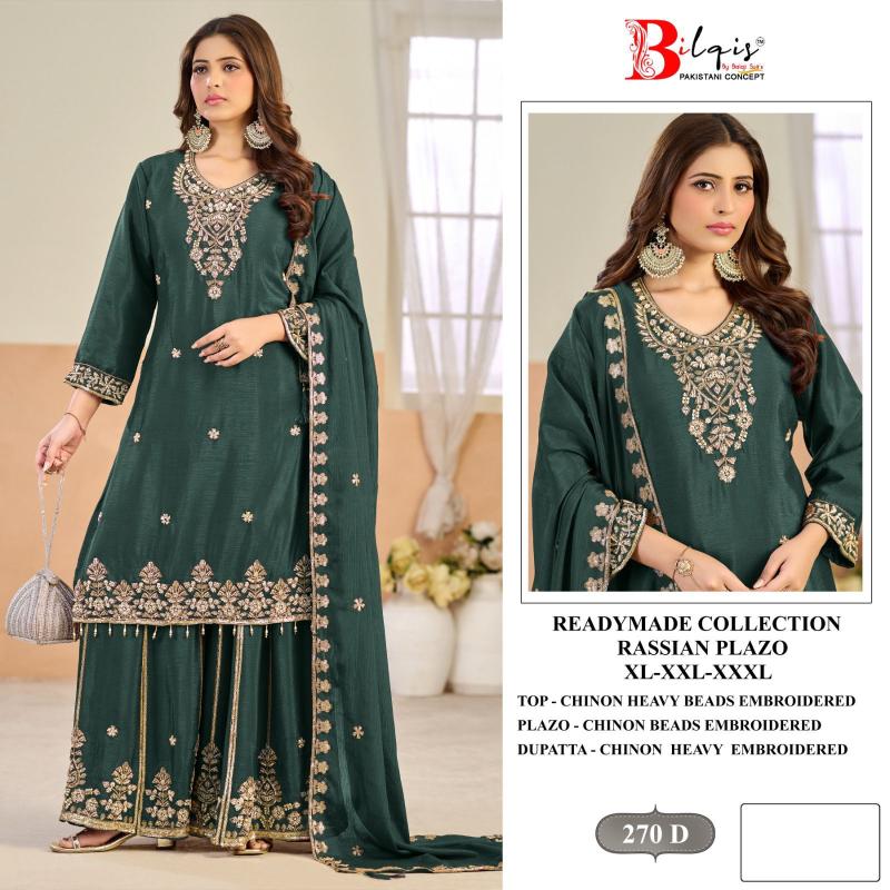 Bilqis B 270 A To D Designer Salwar Suits Wholesale