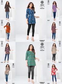 Deeptex scarlet vol-8 Printed kurtis in Ahmedabad