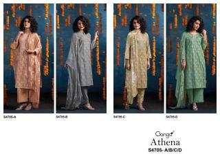 Ganga athena 4705 Dress material wholesale in Hyderabad