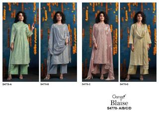 Ganga blaise 4770 Wholesale silk dress materials in Hyderabad