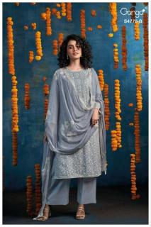 Ganga blaise 4770 Wholesale silk dress materials in Hyderabad
