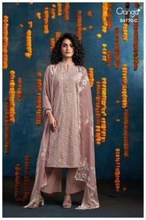 Ganga blaise 4770 Wholesale silk dress materials in Hyderabad