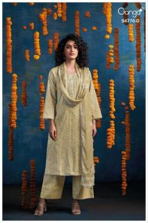Ganga blaise 4770 Wholesale silk dress materials in Hyderabad