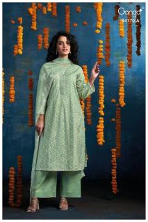 Ganga blaise 4770 Wholesale silk dress materials in Hyderabad