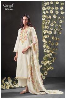 Ganga evara 4593 Wholesale cotton dress materials in Surat