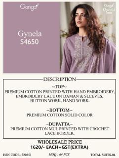 Ganga gynela 4650 Wholesale dress materials suppliers in Mumbai