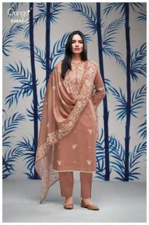 Ganga hirael 4642 Wholesale dress materials suppliers