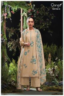 Ganga livara 4742 Wholesale dress material manufacturers in Delhi