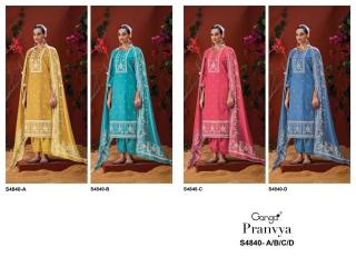 Ganga pranvya 4840 Dress material wholesale supplier in Surat