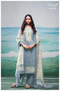 Ganga sreelika 4714 Dress material wholesale market
