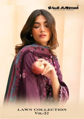 Gull aahmed lawn collection vol-32 Dress material manufacturers in Vadodara
