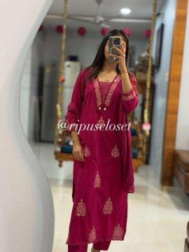 Jaipuri 3pcs Wholesale kurti suppliers in Mumbai