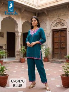 Kaya 6470 coord set Kurti warehouse in Delhi