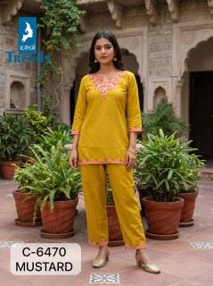 Kaya 6470 coord set Kurti warehouse in Delhi