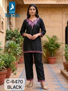 Kaya 6470 coord set Kurti warehouse in Delhi