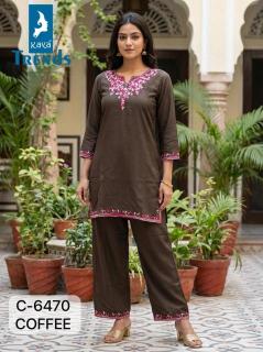 Kaya 6470 coord set Kurti warehouse in Delhi