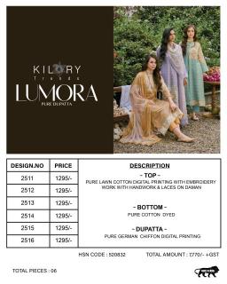 Kilory lumora Dress material wholesale surat