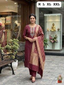 Krunique 3pcs Kurti exporters in Mumbai