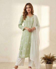 Krunique 3pcs Printed kurtis wholesale in Kolkata