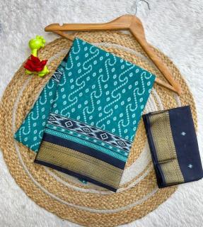Lakhani chatai border cotton Wholesale saree manufacturers in Gujarat