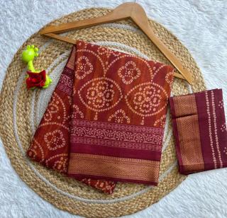 Lakhani chatai border cotton Wholesale saree manufacturers in Gujarat
