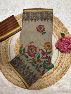 Lakhani kalamkari art Pune saree market wholesale rates