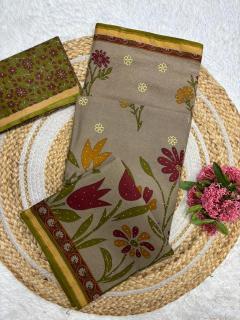 Lakhani kalamkari art Pune saree market wholesale rates