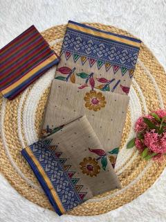 Lakhani kalamkari art Pune saree market wholesale rates