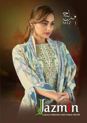 Mizaj jazmin vol-5 Surat textile market dress materials