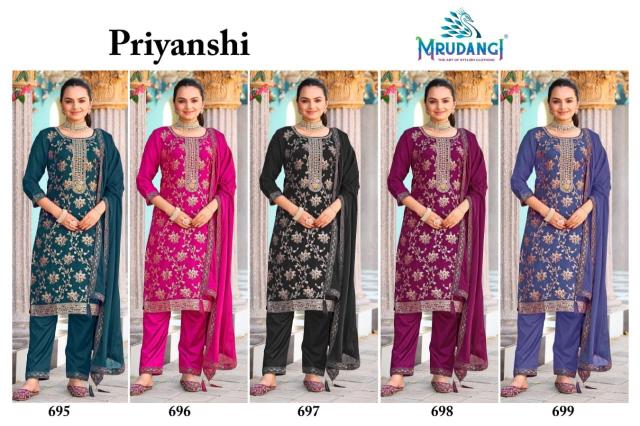 Mrudangi Priyanshi Kurti material wholesale in Kolkata