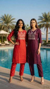 Ossm style 1215 coord set Affordable kurtis in Ahmedabad