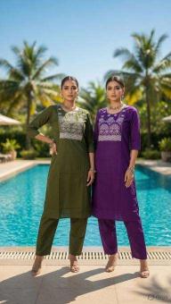 Ossm style 1215 coord set Kurti suppliers in Ahmedabad