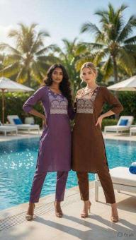 Ossm style 1215 coord set Wholesale ladies kurtis in Ahmedabad