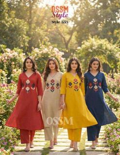 Ossm style 1223 coord set Wholesale kurtis online