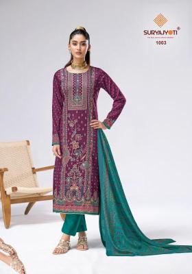 Suryajyoti charvi vol-1 Wholesale designer dress materials in Mumbai