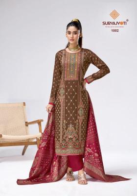 Suryajyoti charvi vol-1 Wholesale designer dress materials in Mumbai