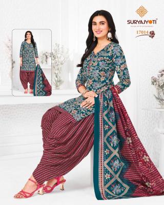 Suryajyoti trendy patiyala vol-17 Online dress material wholesale suppliers in Bangalore