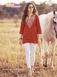 Tips & tops cotton candy vol 2 Latest kurti designs wholesale